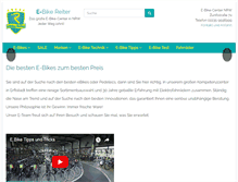 Tablet Screenshot of e-bike-reiter.de